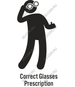 The correct prescription for glasses
