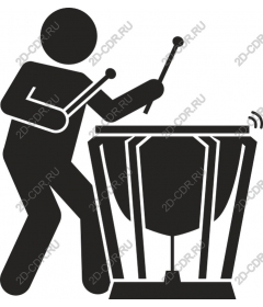 Energetic drummer