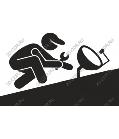  The technician working on your satellite dish