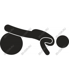 Dynamic exercise with a fitness ball