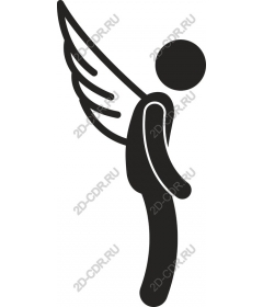  Elegant winged figure