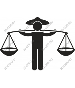  Значок «Весы правосудия»