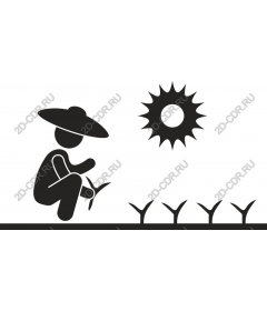  The farmer in the field