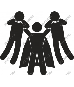 Dynamic teamwork Superhero