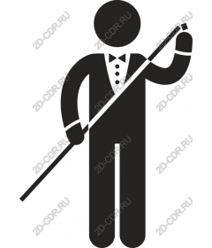  Elegant figure in a tuxedo
