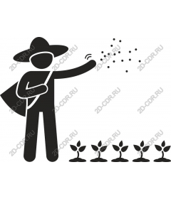  The farmer sows seeds