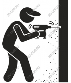  Construction worker Drilling