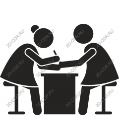 Friends armwrestling