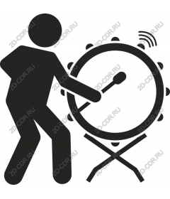  Energetic drummer