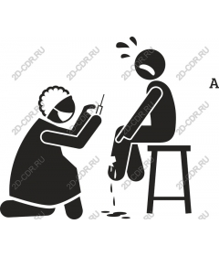 Jolly nurse and patient