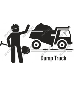  Dump truck and construction work