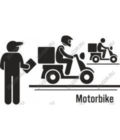 Shipping motorcycle