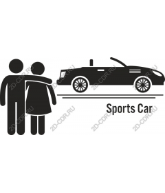 Pair with a sport car