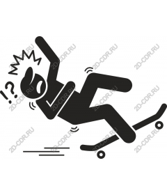  Fall skateboarder