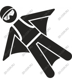  The pilot in a wingsuit