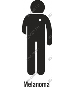 Icon of awareness about melanoma