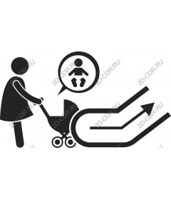  Joyful mom and stroller