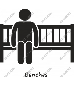  Man sitting on a bench