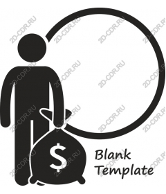  Blank template - Money bag