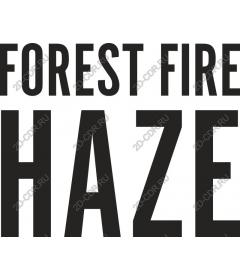 Haze from forest fire