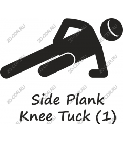 Side plank with knee pull-up