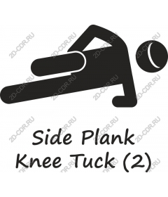Side plank with knee pull-up