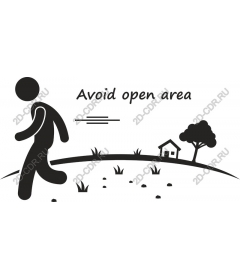  Avoid open areas