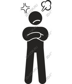  Frustrated character