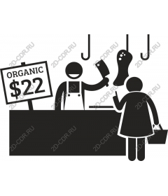 Interaction with organic butchers shop