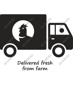 Truck for delivery of fresh farm products