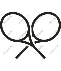  Crossed tennis rackets