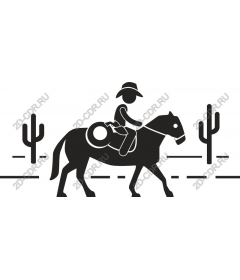  Cowboy on a horse