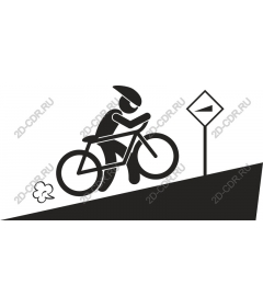  Rider up the hill