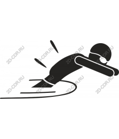  Пловец в движении