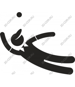 Dynamic icon businessman
