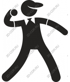  Energetic baseball player
