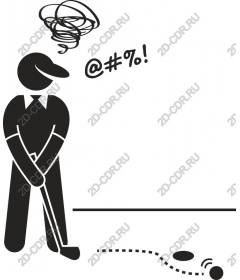  Frustrated golfer