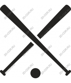  Crossed bats