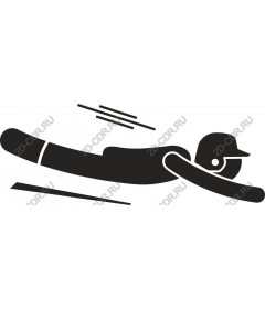 Dynamic baseball player sliding