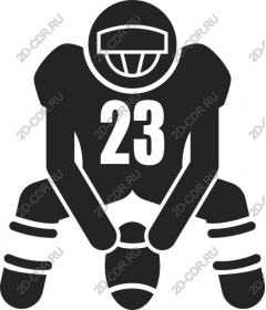  Football Player - Number 23