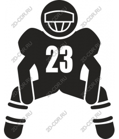  Football Player - Number 23