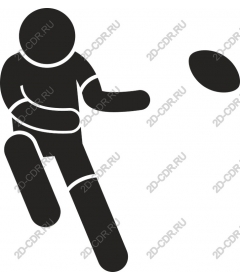 Dynamic sports player throwing the ball