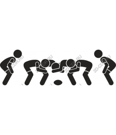  A scrum in Rugby