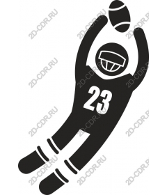 Dynamic football player