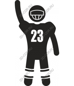  Football player-holiday - number 23