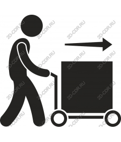  Man pushing cart