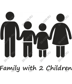  A family with 2 children