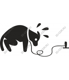 Playful dog on a leash