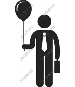  A professional figure with balloon