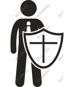  Figure bearing a shield